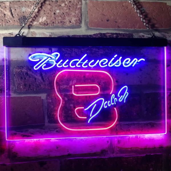 Budweiser 8 Dale Jr. Neon-Like LED Sign